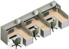 Office Cubicles Telemarketing Workstations